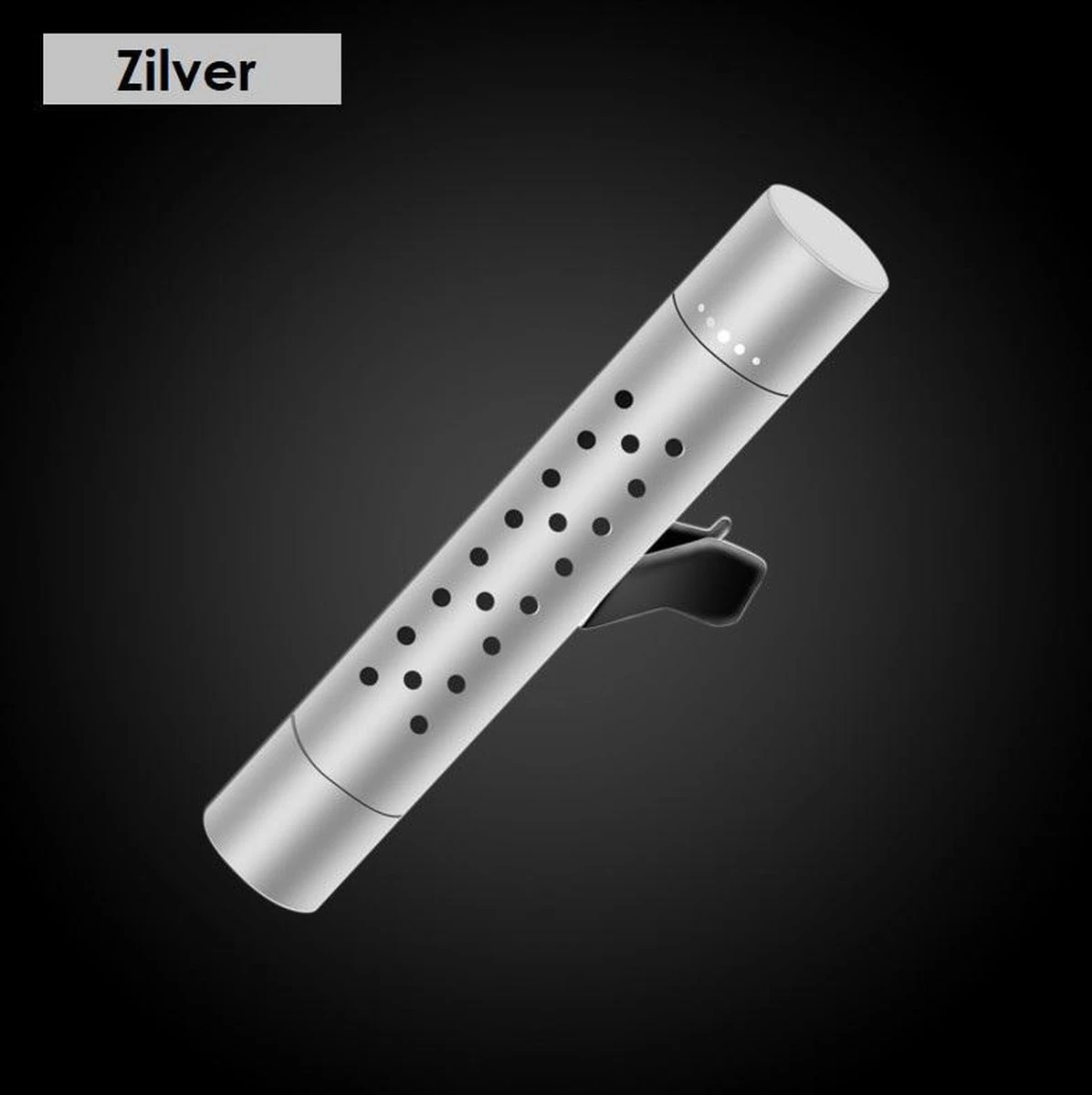 Autoparfum - Luchtverfrisser Auto - Inclusief 5 Geuren - Luxe Design - ZILVER - Aromatherapie - Ventilatierooster - Hervulbaar - Duurzaam - Verfrissend - Afbeelding 3