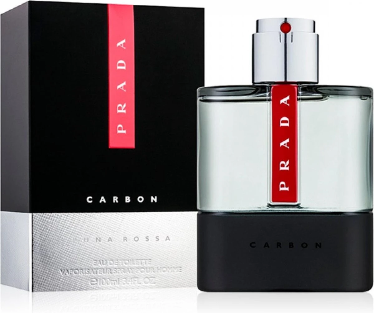 Prada Luna Rossa Carbon Pour Homme Eau De Toilette Spray 100 Ml - Afbeelding 8