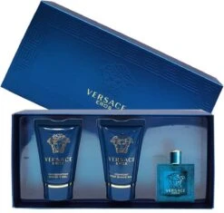 Versace - Eros Gift Of Mini 5 Ml, And Eros 25 Ml (After Shave Balm) Eros 25 Ml - Eau De Toilette - 5ML -Parfum Luxe Verkoopwinkel 1200x1141 5