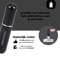 Cetins - Parfum Verstuiver Navulbaar - Mini Parfum Flesje - Reisflesje – Zwart -Parfum Luxe Verkoopwinkel 1200x1145 3