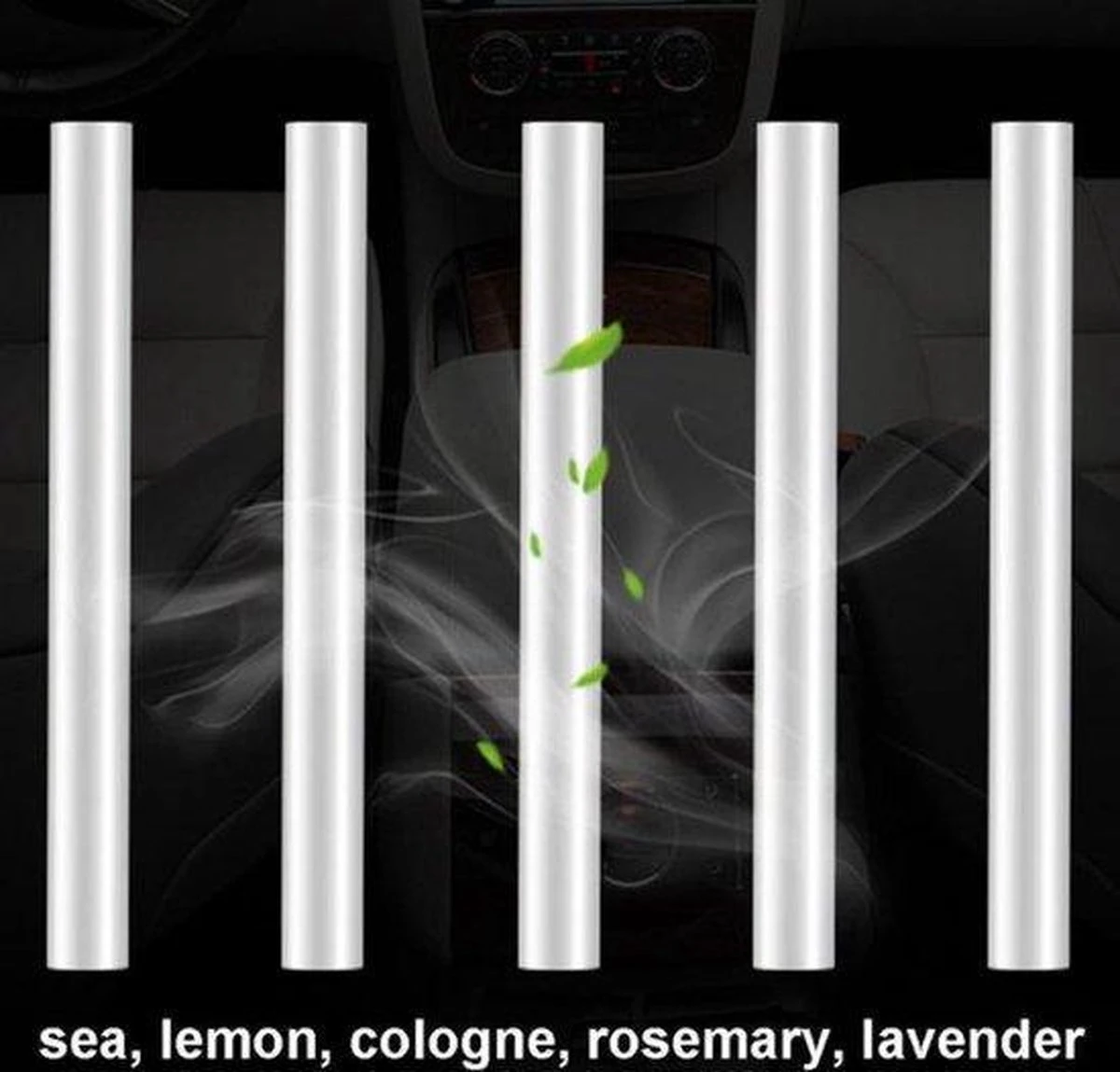 Autoparfum - Luchtverfrisser Auto - Inclusief 5 Geuren - Luxe Design - ZILVER - Aromatherapie - Ventilatierooster - Hervulbaar - Duurzaam - Verfrissend - Afbeelding 6