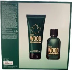 DSQUARED2 Dsquared² Green Wood Giftset - 100 Ml Eau De Toilette Spray + 150 Ml Showergel - Cadeauset Voor Heren -Parfum Luxe Verkoopwinkel 1200x1168 3
