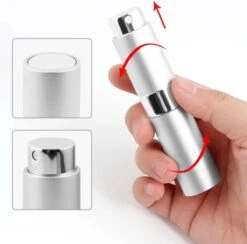 Scenty - Parfum Verstuiver Navulbaar - Mini Parfum Flesje - Reisflesje - Zilver -Parfum Luxe Verkoopwinkel 1200x1183 2