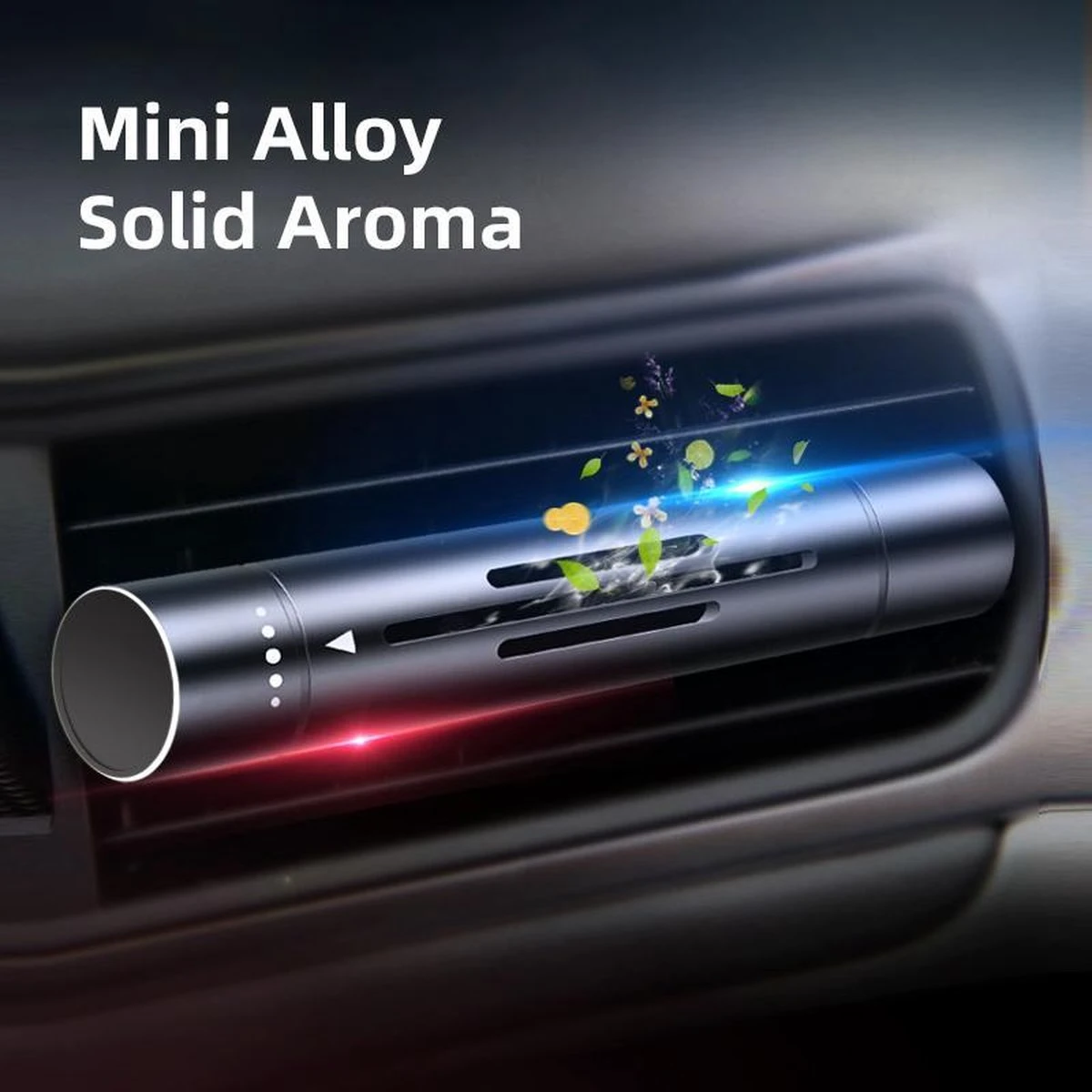 Autoparfum - Luchtverfrisser Auto - Inclusief 5 Geuren - Luxe Design - ZWART(2) - Hervulbaar - Fris - Afbeelding 2