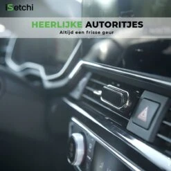 ISetchi Frisse Autoparfum - Autogeur - Met 4 Verschillende Geuren – Compact Formaat & Navulbaar - Metaal Ontwerp - Parfum Voor Luchtrooster Ventilatierooster -Auto Luchtje - Car Perfume -Parfum Luxe Verkoopwinkel 1200x1200 311