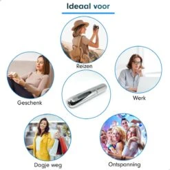 MaxedMore Navulbare Parfumverstuiver 5ml Zilver - 65 Keer Spraybare Parfum Verstuiver - Hervulbaar Tasverstuiver Voor Parfum - Meeneem Mini Geur Flesje Voor Op Reis - Lipstick Formaat Navulbaar Parfumflesje -Parfum Luxe Verkoopwinkel 1200x1200 360