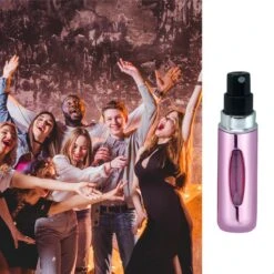 Mini Parfum Flesje 2-PACK Goud En Roze| Lipstick Formaat Navulbare Parfum Verstuiver -Parfum Luxe Verkoopwinkel 1200x1200 395