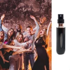 MaxedMore Navulbare Parfumverstuiver 5ml Zwart - 65 Keer Spraybare Parfum Verstuiver - Hervulbaar Tasverstuiver Voor Parfum - Meeneem Mini Geur Flesje Voor Op Reis - Lipstick Formaat Navulbaar Parfumflesje -Parfum Luxe Verkoopwinkel 1200x1200 407