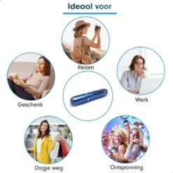 MaxedMore Navulbare Parfumverstuiver 5ml Blauw - 65 Keer Spraybare Parfum Verstuiver - Hervulbaar Tasverstuiver Voor Parfum - Meeneem Mini Geur Flesje Voor Op Reis - Lipstick Formaat Navulbaar Parfumflesje -Parfum Luxe Verkoopwinkel 1200x1200 426