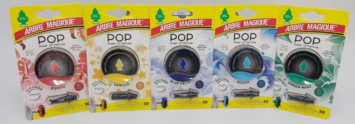 Arbre Magique POP Blue Velvet Autoparfum - Auto Luchtverfrisser Blue Velvet - Autoparfum Blue Velvet - Lekker Luchtje In De Auto - Blue Velvet Geurtje - Compact Geurtje -Parfum - Airco - Auto - Fris - Verfrissend - Auto Geurverfrisser - Auto Geurtje - Afbeelding 3