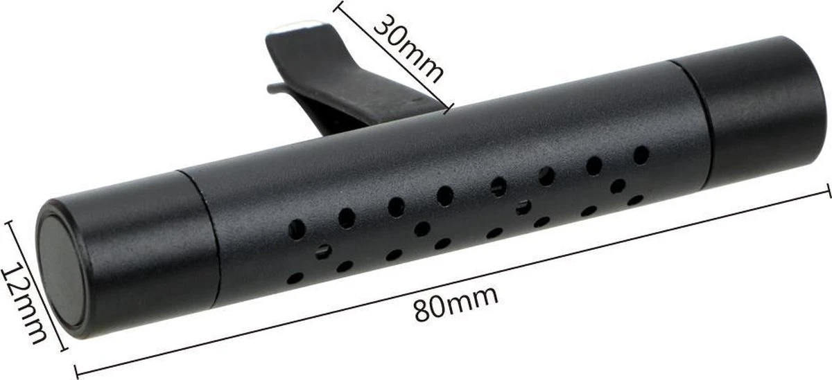 Autoparfum - Luchtverfrisser Auto - Inclusief 5 Geuren - Luxe Design - ZWART - Hervulbaar - Fris - Afbeelding 3