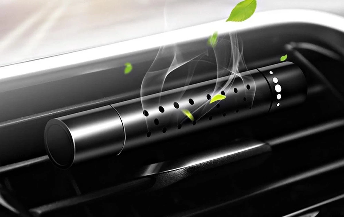 Autoparfum - Luchtverfrisser Auto - Inclusief 5 Geuren - Luxe Design - ZWART - Hervulbaar - Fris - Afbeelding 7