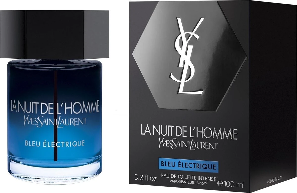 Yves Saint Laurent - Eau De Toilette - La Nuit De L'Homme Bleu Electrique - 100 Ml - Afbeelding 2