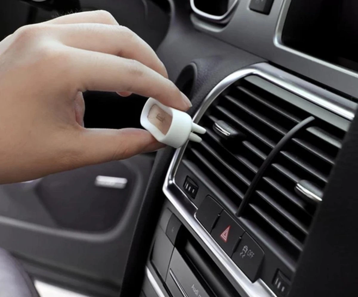 Eco Autoparfum ZWART - 2 Stuks!! - Luxe Auto Luchtverfrisser - Voor Luchtrooster - Autogeur -AutoVerfrisser - Trendy Design - VentilatieroosterMonteerbaar - Herbruikbaar - AutoLuchtje - Geurverfrisser - Eco Friendly - Biologisch Afbreekbaar - Afbeelding 5