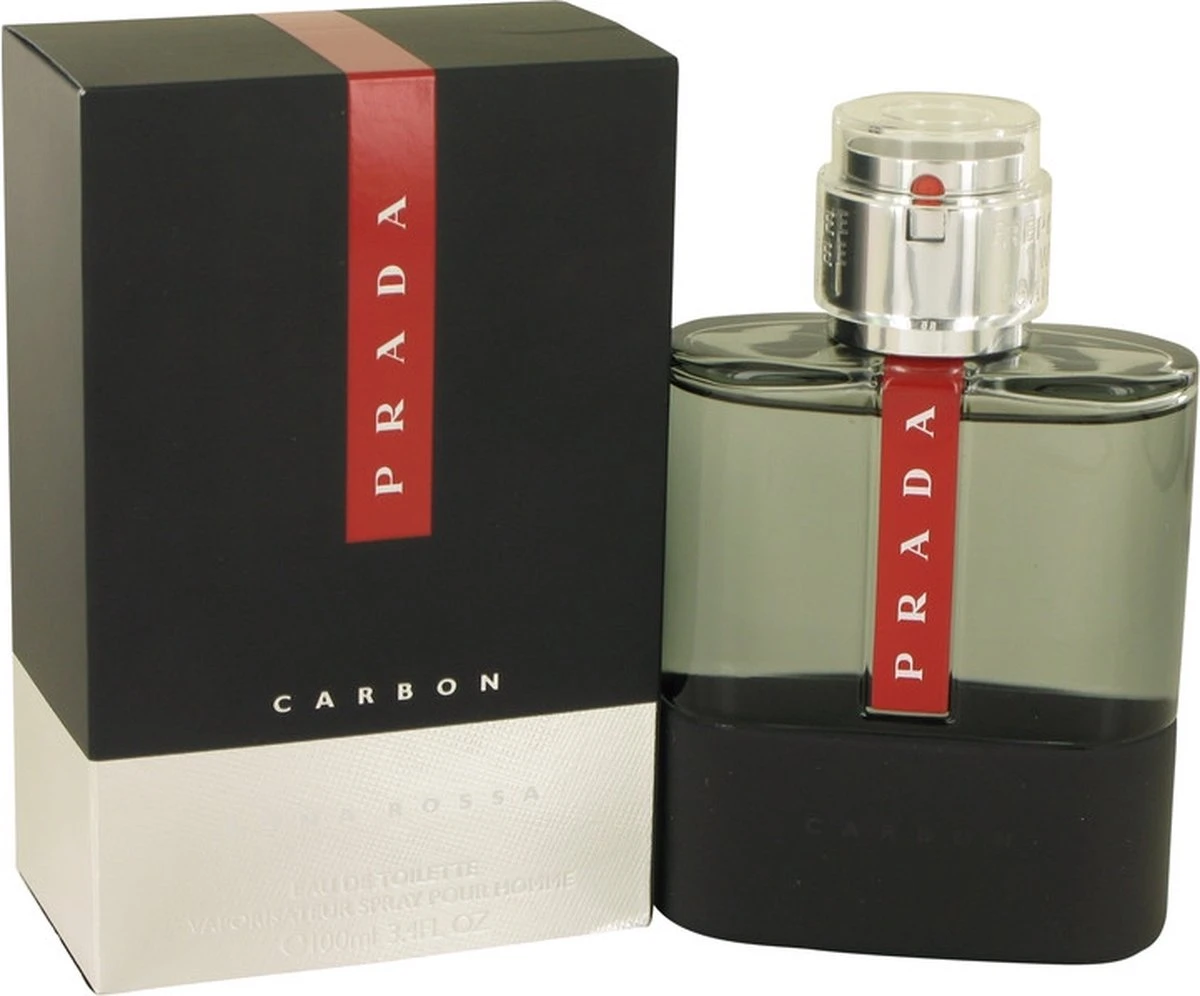 Prada Luna Rossa Carbon Pour Homme Eau De Toilette Spray 100 Ml - Afbeelding 2