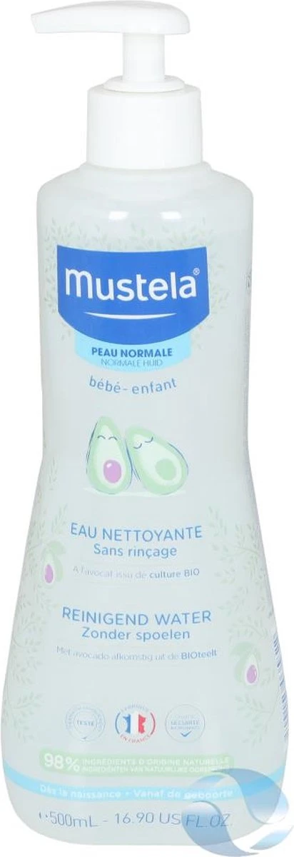 Mustela - Normal Skin No Rinse Cleansing Water 500Ml 8 Mustela - Normal Skin No Rinse Cleansing Water 500Ml - Afbeelding 8