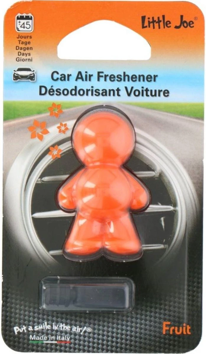 Little Joe Car Air Verfrisser - Geurverfrisser Voor Auto - Oranje - Fruit - Autoparfum. 1 Little Joe Car Air Verfrisser - Geurverfrisser Voor Auto - Oranje - Fruit - Autoparfum.