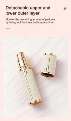 Hervulbare Parfumverstuiver-5ml-Mini Parfumverstuiver-Kleine Spuitfles Voor Parfum-Lege Parfumflesje Voor Op Reis Glasspray Draagbaar Parfumpakket Met Lederen Hoes - Mandarijn Groen -Parfum Luxe Verkoopwinkel 707x1200 3