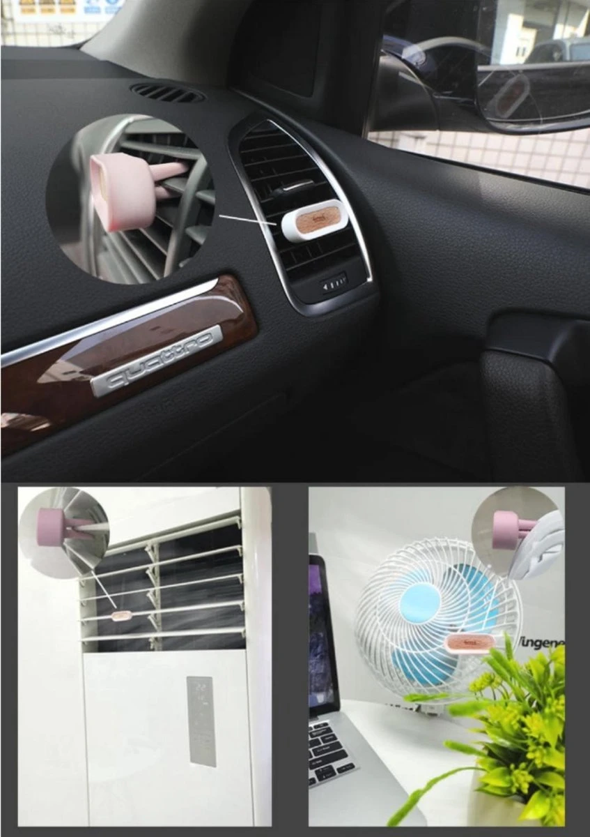 Eco Autoparfum ZWART - 2 Stuks!! - Luxe Auto Luchtverfrisser - Voor Luchtrooster - Autogeur -AutoVerfrisser - Trendy Design - VentilatieroosterMonteerbaar - Herbruikbaar - AutoLuchtje - Geurverfrisser - Eco Friendly - Biologisch Afbreekbaar - Afbeelding 4