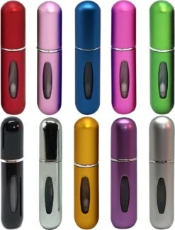 MaxedMore Navulbare Parfumverstuiver 5ml Zilver - 65 Keer Spraybare Parfum Verstuiver - Hervulbaar Tasverstuiver Voor Parfum - Meeneem Mini Geur Flesje Voor Op Reis - Lipstick Formaat Navulbaar Parfumflesje -Parfum Luxe Verkoopwinkel 915x1200 2