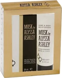 Alyssa Ashley Musk EDT 25 Ml + Hand & Body Lotion 100 Ml - Geschenkset